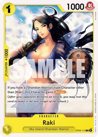 Image of Raki (OP06-113) - Wings of the Captain