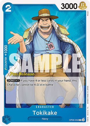 Image of Tokikake (OP06-052) - Wings of the Captain Pre-Release Cards