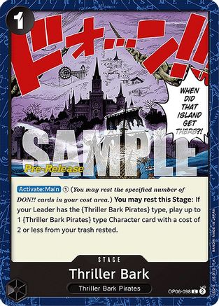 Image of Thriller Bark (OP06-098) - Wings of the Captain Pre-Release Cards