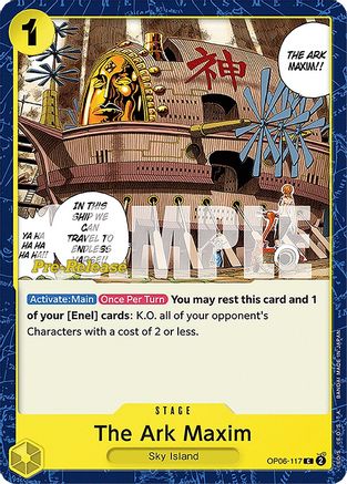 Image of The Ark Maxim (OP06-117) - Wings of the Captain Pre-Release Cards