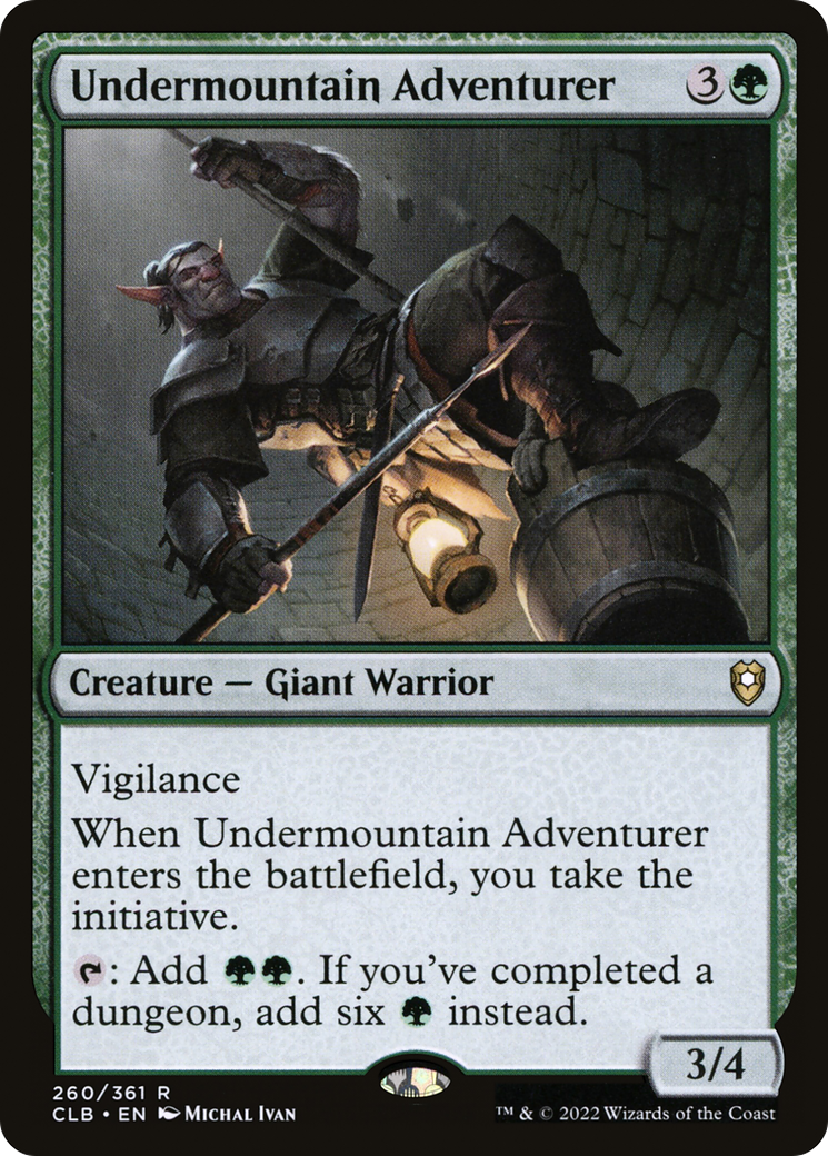 Image of Undermountain Adventurer (CLB-260) - Commander Legends: Battle for Baldur's Gate