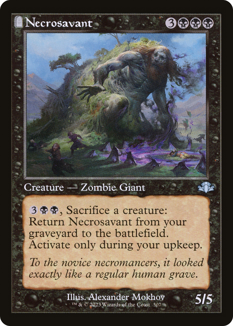 Image of Necrosavant (Retro Frame) (DMR-307) - Dominaria Remastered: (tombstone) Foil