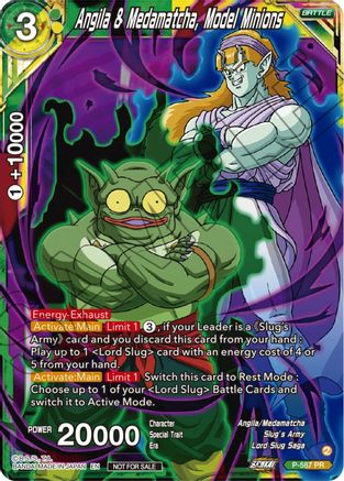 Image of Angila & Medamatcha, Model Minions (Zenkai Series Tournament Pack Vol.7) (P-587) - Tournament Promotion Cards