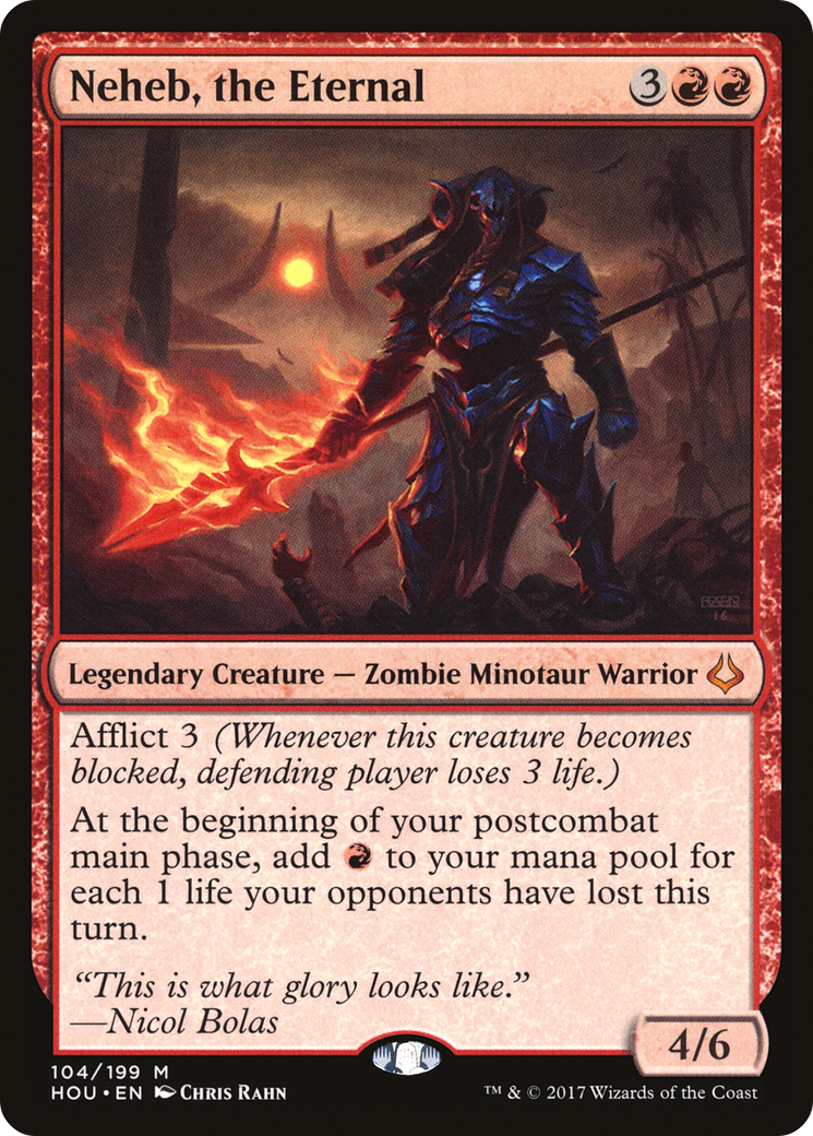 Image of Neheb, the Eternal (HOU-104) - Hour of Devastation Foil