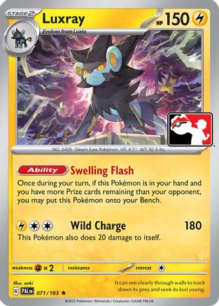 Image of Luxray 071/193  Prize Pack Series Cards - Rare