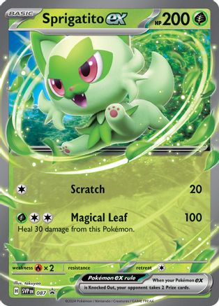 Image of Sprigatito ex 087  - Holofoil SV Scarlet & Violet Promo Cards - Promo