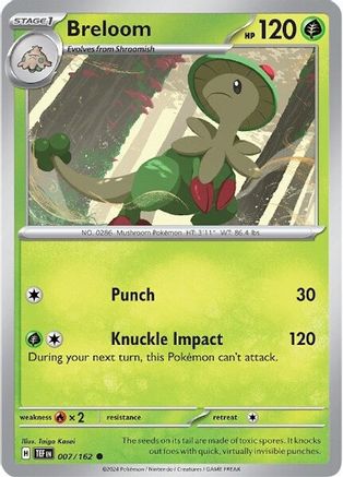 Image of Breloom 007/162  SV05 Temporal Forces - Common