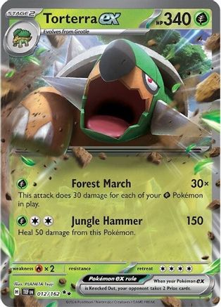 Image of Torterra ex 012/162  - Holofoil SV05 Temporal Forces - Double Rare