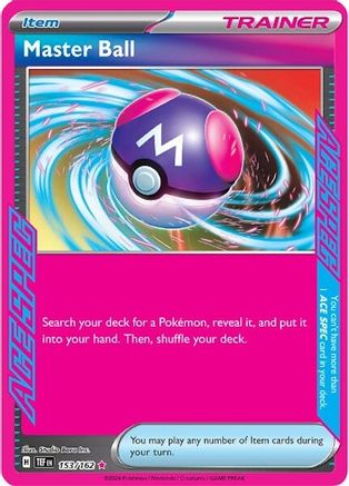 Image of Master Ball 153/162  - Holofoil SV05 Temporal Forces - ACE SPEC Rare