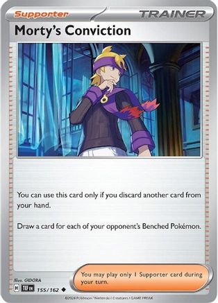 Image of Morty's Conviction 155/162  SV05 Temporal Forces - Uncommon
