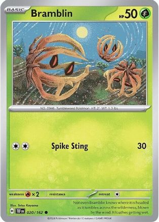 Image of Bramblin 020/162  - Reverse Holofoil SV05 Temporal Forces - Common