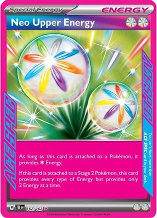 Image of Neo Upper Energy 162/162  - Holofoil SV05 Temporal Forces - ACE SPEC Rare