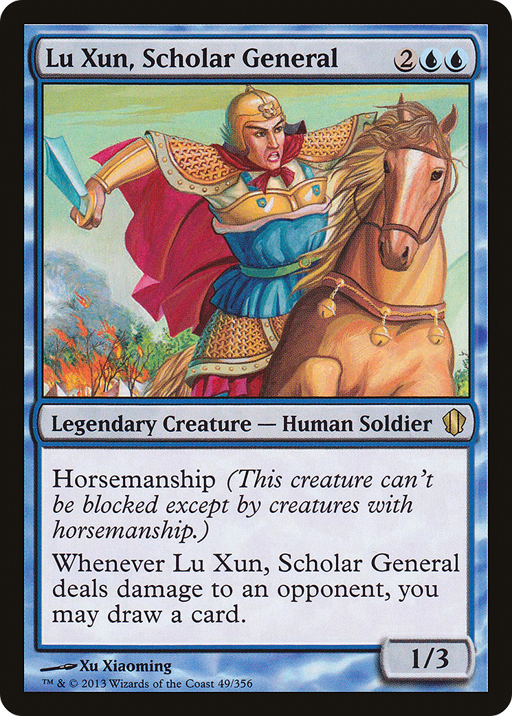 Image of Lu Xun, Scholar General (C13-049) - Commander 2013