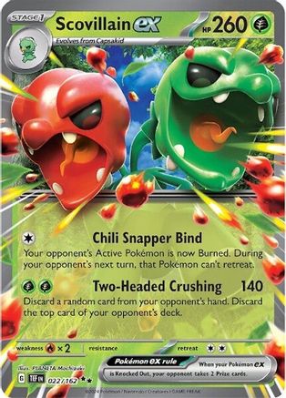 Image of Scovillain ex 022/162  - Holofoil SV05 Temporal Forces - Double Rare