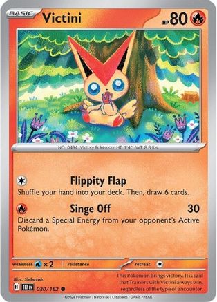 Image of Victini 030/162  - Reverse Holofoil SV05 Temporal Forces - Common