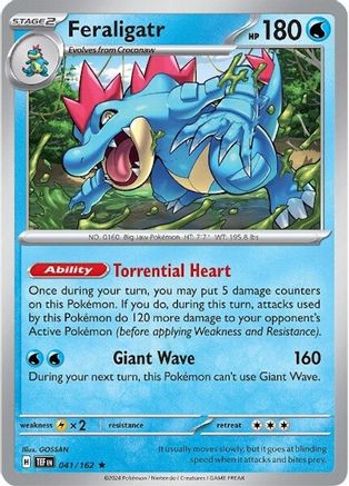 Image of Feraligatr 041/162  - Holofoil SV05 Temporal Forces - Rare