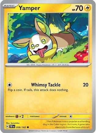 Image of Yamper 058/162  SV05 Temporal Forces - Common