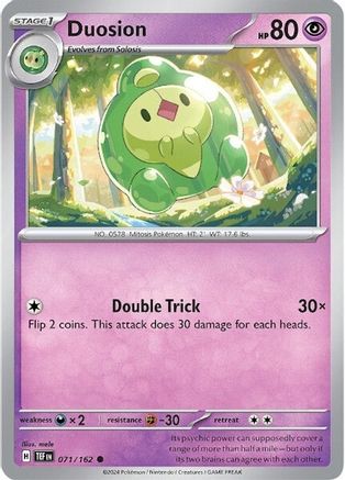 Image of Duosion 071/162  SV05 Temporal Forces - Common