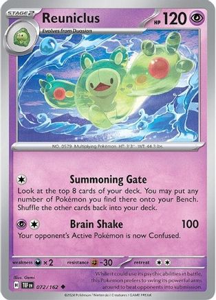 Image of Reuniclus 072/162  SV05 Temporal Forces - Uncommon
