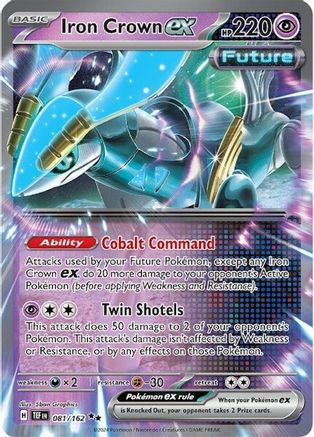Image of Iron Crown ex 081/162  - Holofoil SV05 Temporal Forces - Double Rare