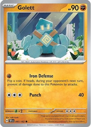 Image of Golett 087/162  - Reverse Holofoil SV05 Temporal Forces - Common
