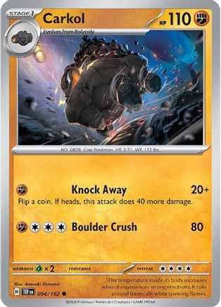 Image of Carkol 094/162  SV05 Temporal Forces - Common