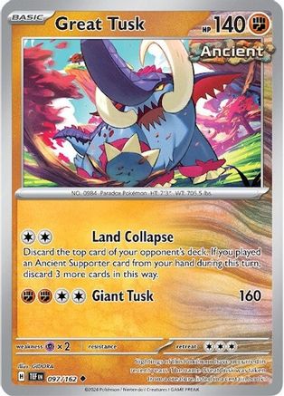 Image of Great Tusk 097/162  SV05 Temporal Forces - Uncommon