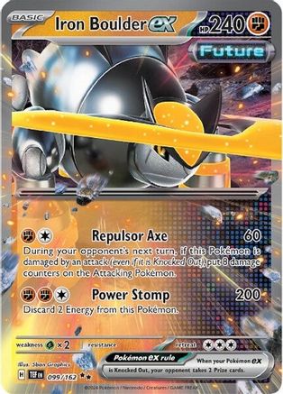 Image of Iron Boulder ex 099/162  - Holofoil SV05 Temporal Forces - Double Rare