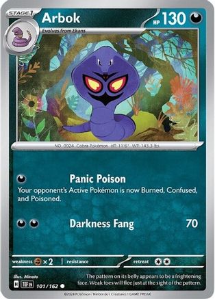 Image of Arbok 101/162  SV05 Temporal Forces - Common
