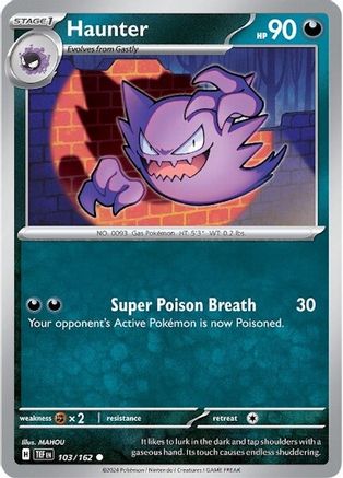 Image of Haunter 103/162  SV05 Temporal Forces - Common