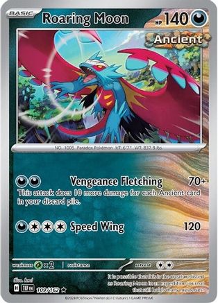 Image of Roaring Moon 109/162  - Reverse Holofoil SV05 Temporal Forces - Rare