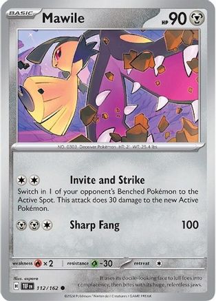 Image of Mawile 112/162  - Reverse Holofoil SV05 Temporal Forces - Common