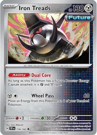 Image of Iron Treads 118/162  - Reverse Holofoil SV05 Temporal Forces - Uncommon