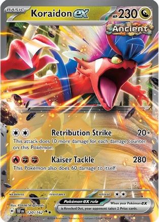 Image of Koraidon ex 120/162  - Holofoil SV05 Temporal Forces - Double Rare