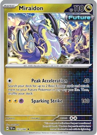 Image of Miraidon 121/162  - Reverse Holofoil SV05 Temporal Forces - Rare
