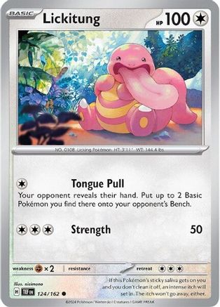 Image of Lickitung 124/162  SV05 Temporal Forces - Common
