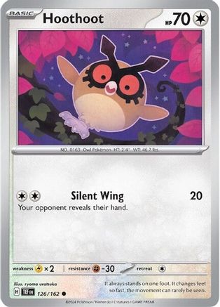 Image of Hoothoot 126/162  SV05 Temporal Forces - Common