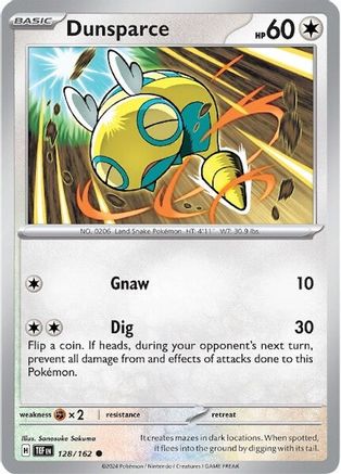Image of Dunsparce 128/162  SV05 Temporal Forces - Common