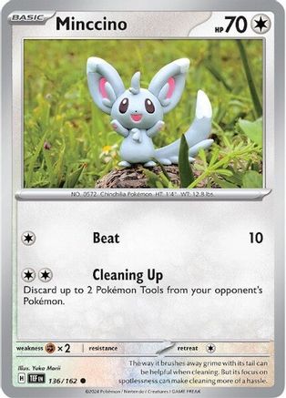Image of Minccino 136/162  SV05 Temporal Forces - Common
