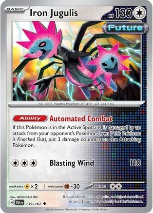 Image of Iron Jugulis 139/162  - Reverse Holofoil SV05 Temporal Forces - Uncommon