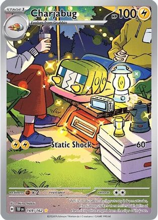 Image of Charjabug 169/162  - Holofoil SV05 Temporal Forces - Illustration Rare