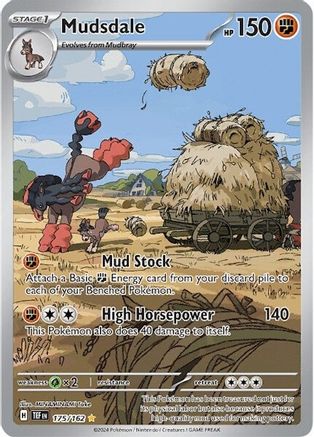 Image of Mudsdale 175/162  - Holofoil SV05 Temporal Forces - Illustration Rare