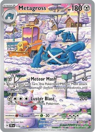 Image of Metagross 178/162  - Holofoil SV05 Temporal Forces - Illustration Rare