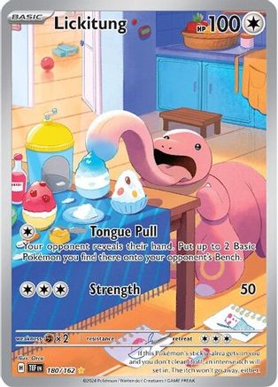 Image of Lickitung 180/162  - Holofoil SV05 Temporal Forces - Illustration Rare