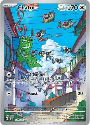 Image of Chatot 181/162  - Holofoil SV05 Temporal Forces - Illustration Rare