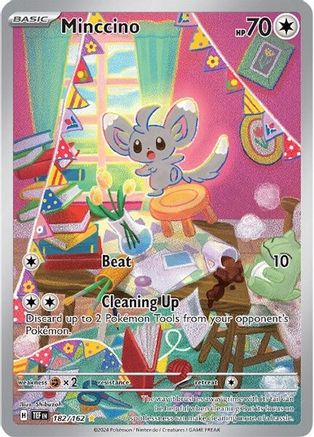 Image of Minccino 182/162  - Holofoil SV05 Temporal Forces - Illustration Rare