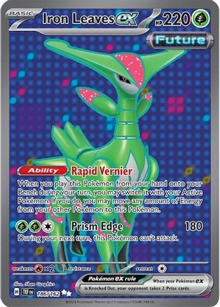 Image of Iron Leaves ex 186/162  - Holofoil SV05 Temporal Forces - Ultra Rare