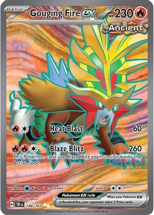 Image of Gouging Fire ex 188/162  - Holofoil SV05 Temporal Forces - Ultra Rare