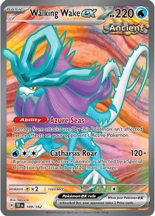 Image of Walking Wake ex 189/162  - Holofoil SV05 Temporal Forces - Ultra Rare