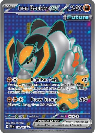Image of Iron Boulder ex 192/162  - Holofoil SV05 Temporal Forces - Ultra Rare